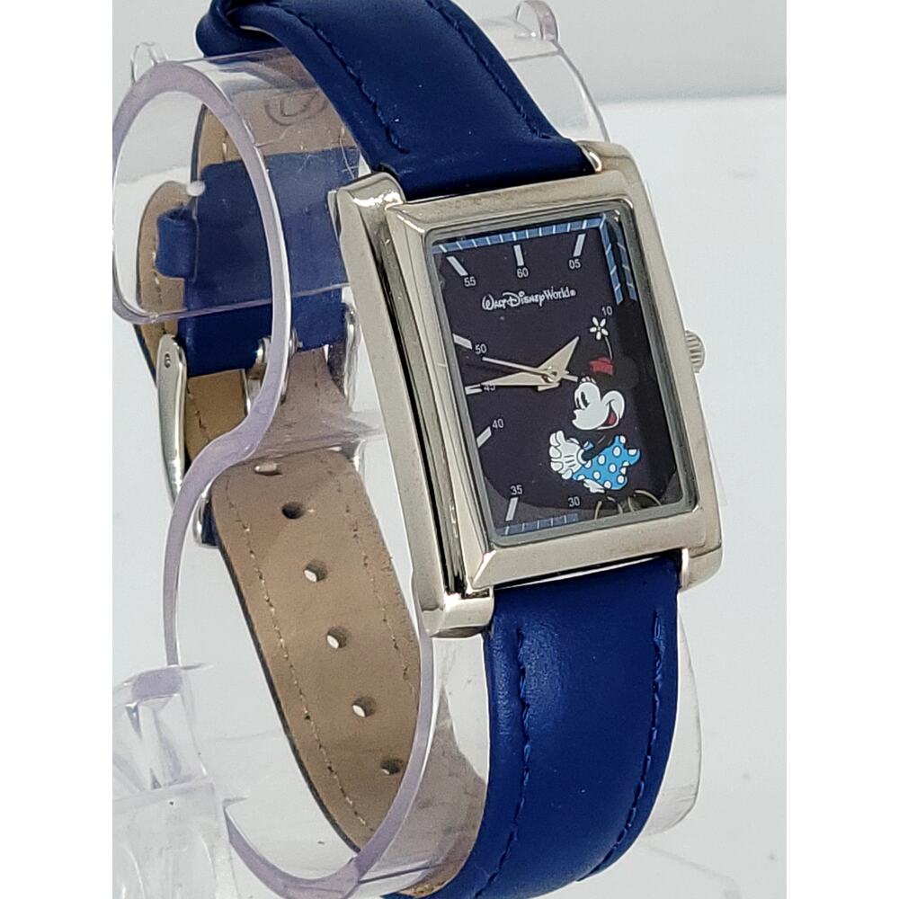 Vintage Disney Minnie Mouse Rectangular Wristwatc… - image 2